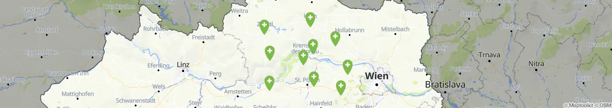 Kartenansicht für Apotheken-Notdienste in der Nähe von Krems an der Donau (Stadt) (Bezirk, Niederösterreich) (91)